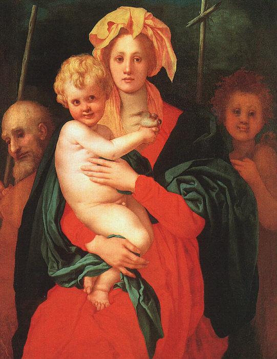 Jacopo Pontormo Madonna Child with St.Joseph and St.John the Baptist Sweden oil painting art